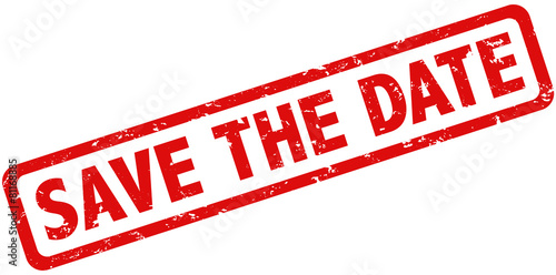 Save the date Stempel rot