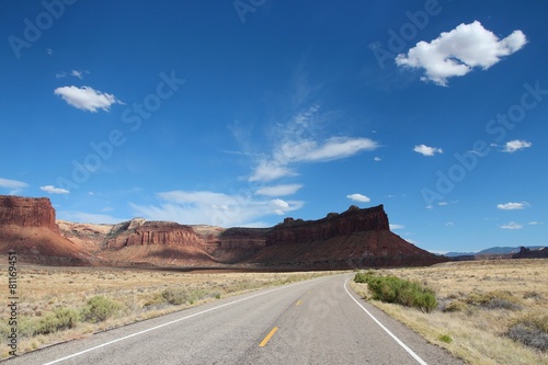 Utah landscape - road to Canyonlands National Park
