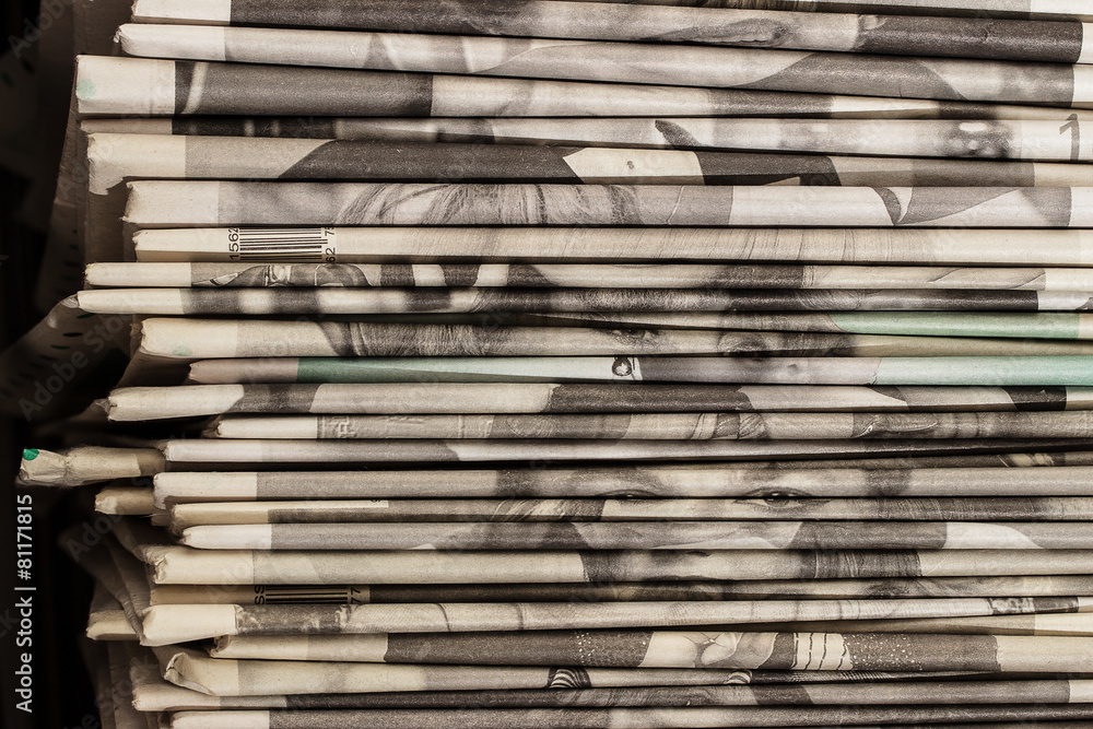 Pile of old newspapers Pile of old newspapers