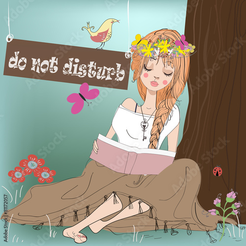 reading girl.