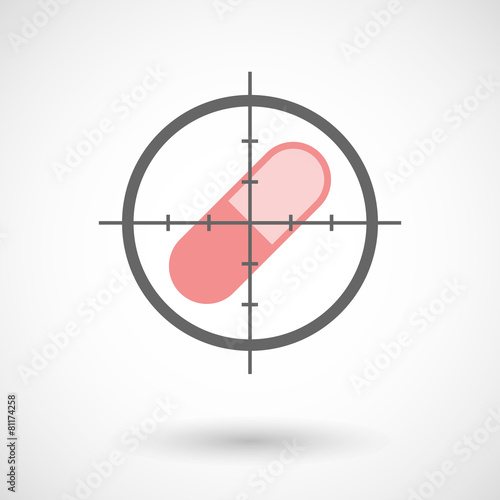 Crosshair icon with a pill