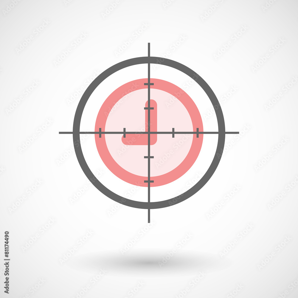 Crosshair icon with a clock Crosshair icon with a clock