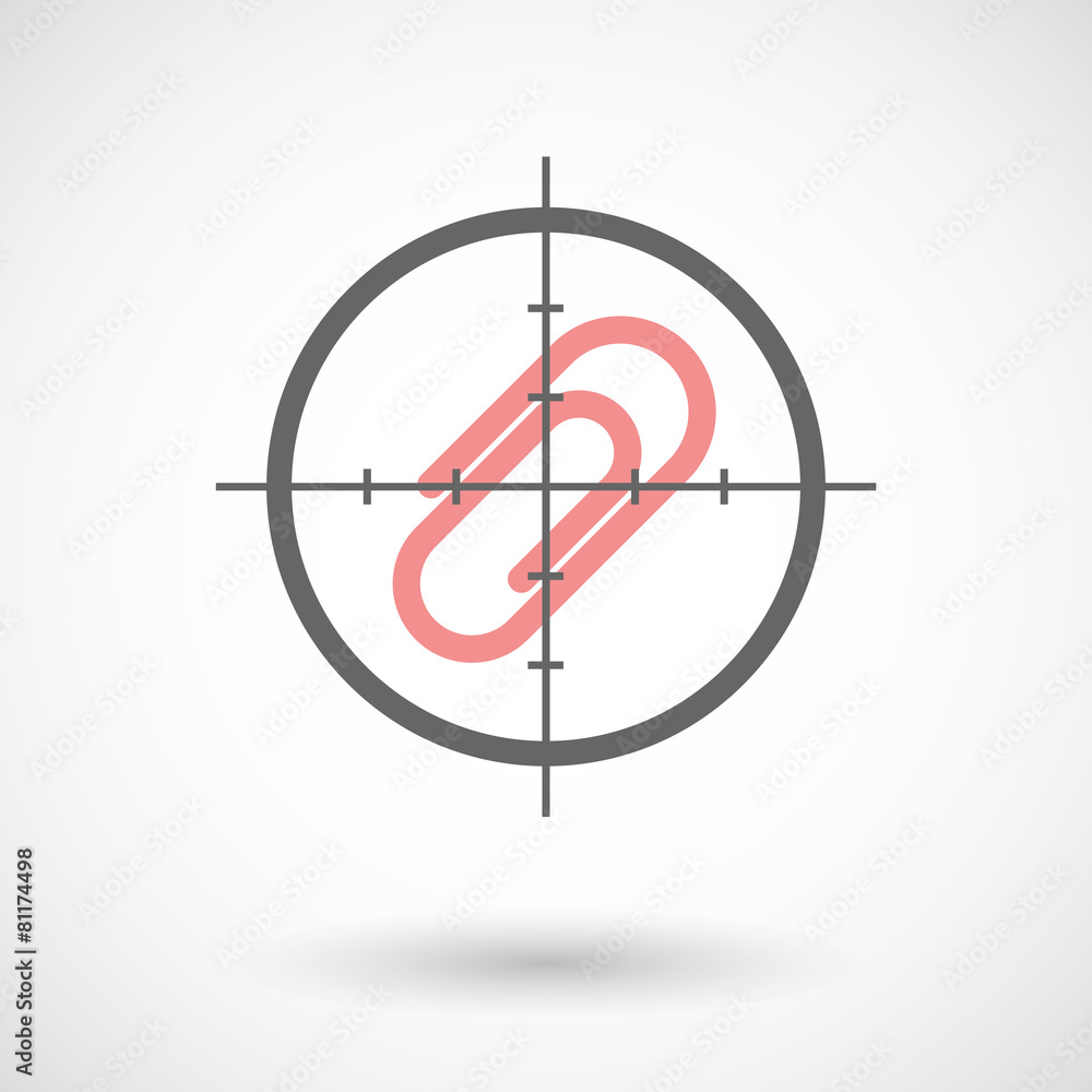 Crosshair icon with a clip Crosshair icon with a clip