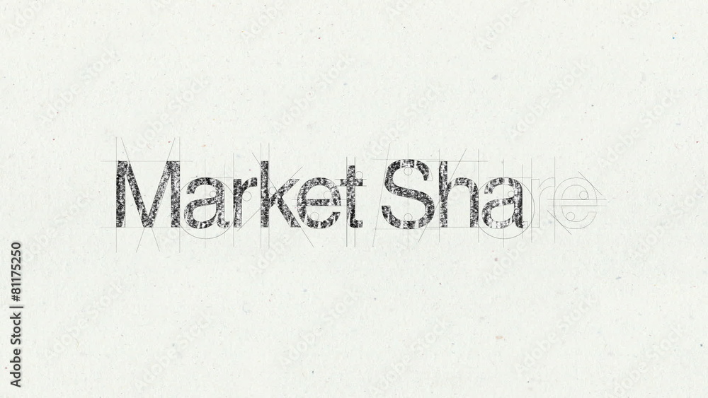 Text animation 'Market Share' for presentations(included Alpha) Text animation 'Market Share' for presentations(included Alpha)