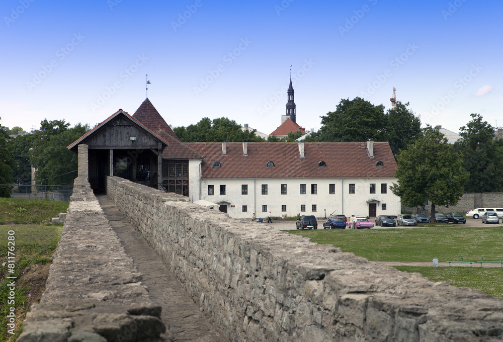 the yard of fortress. Narva. Estonia