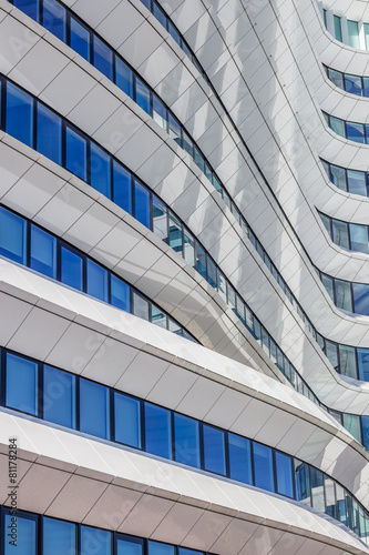 Lines and curves of a contemporary office building in Groningen photo