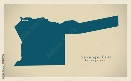 Modern Map - Kavango East NA