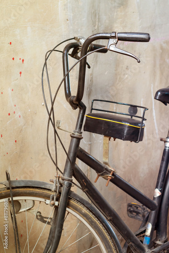Detail of a Vintage Bicycle Handlebar © watink