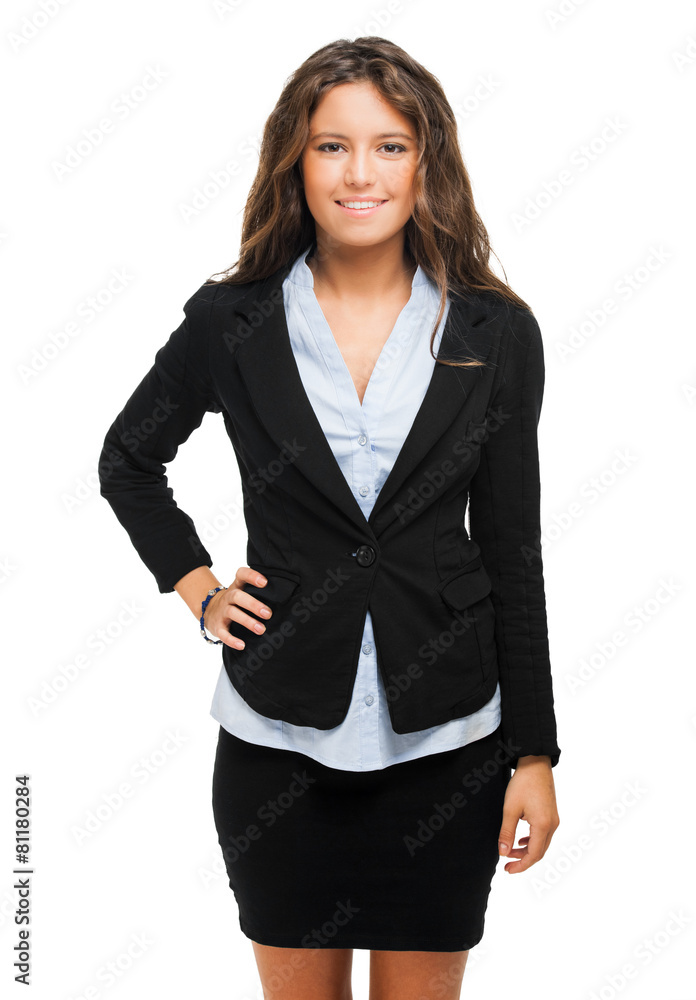 Businesswoman isolated on white Businesswoman isolated on white
