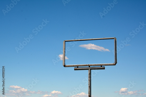 frame of a billboard empty for your advertising