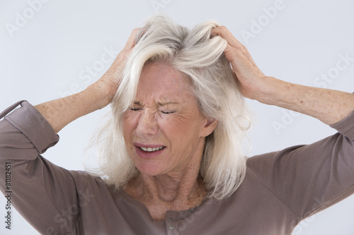 Canvas Print Maux de Tête Senior