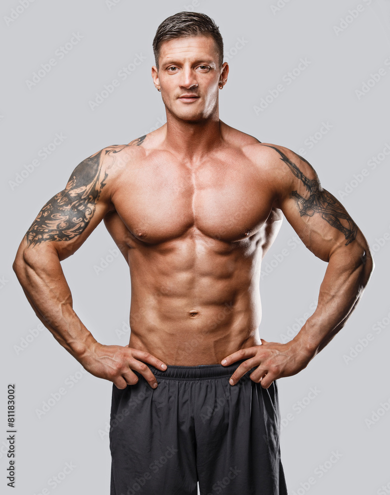 Fototapeta premium Male with great body anatomy