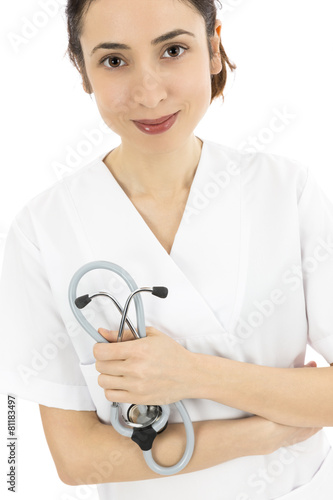 Friendly female doctor portrait