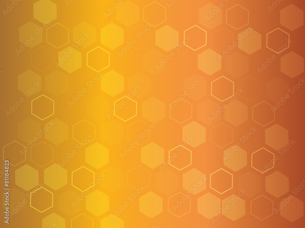 Orange beautiful hexagons abstract background Orange beautiful hexagons abstract background