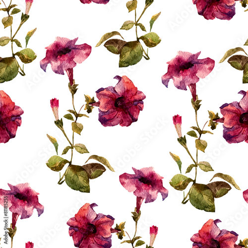Fototapeta Naklejka Na Ścianę i Meble -  Petunia flower pattern
