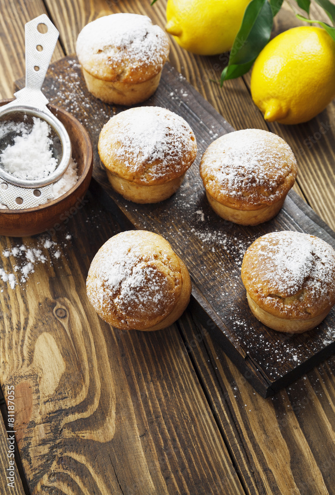 Homemade lemon muffins Homemade lemon muffins