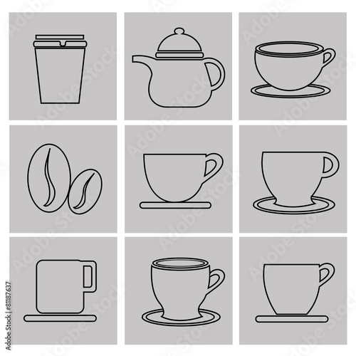 Coffee design, vector illustration.