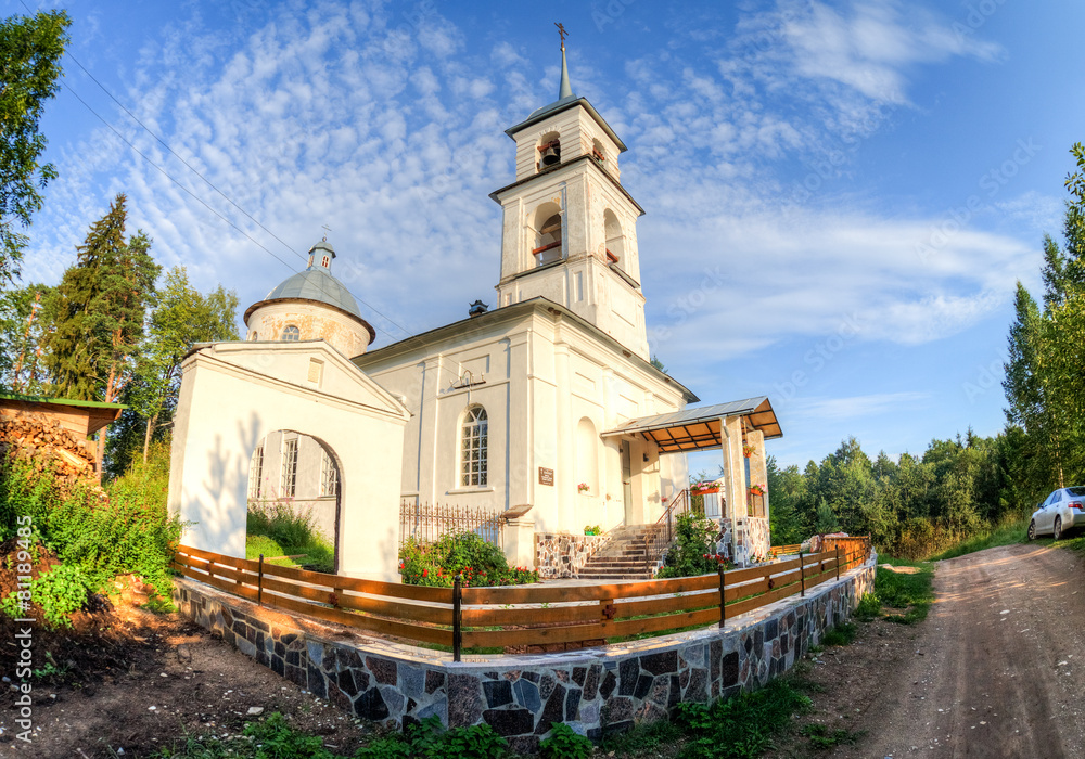 Church of the Tikhvin Icon of the Mother of God in Luboni,  Novg