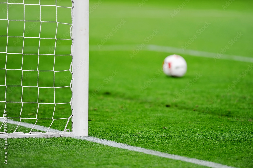 Fototapeta premium Soccer goal detail