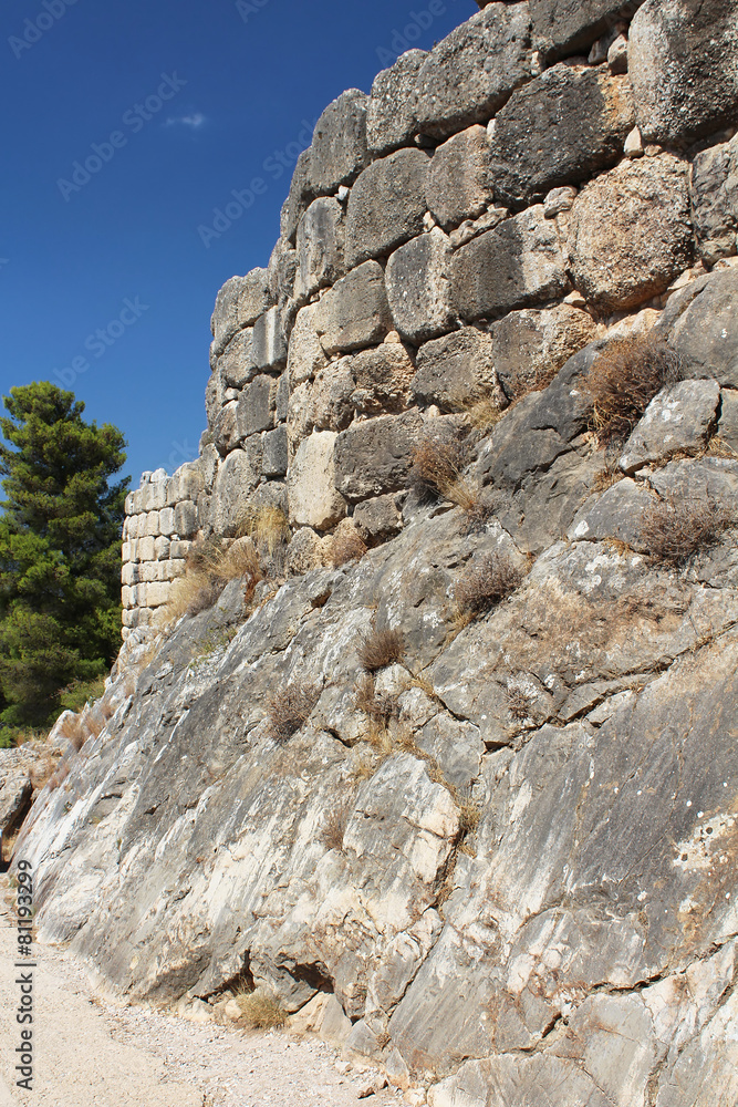 Wall of Mycenae, one of the major centers of Greek civilization
