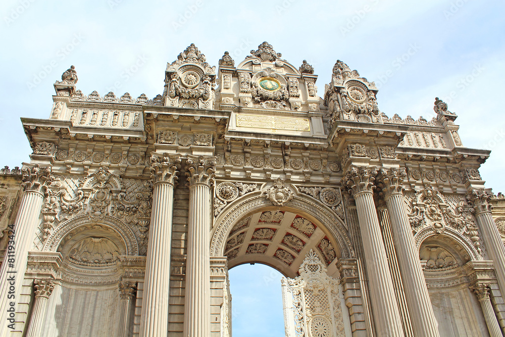 The Gate of the Sultan, Dolmabahce Palace, Istanbul, Turkey