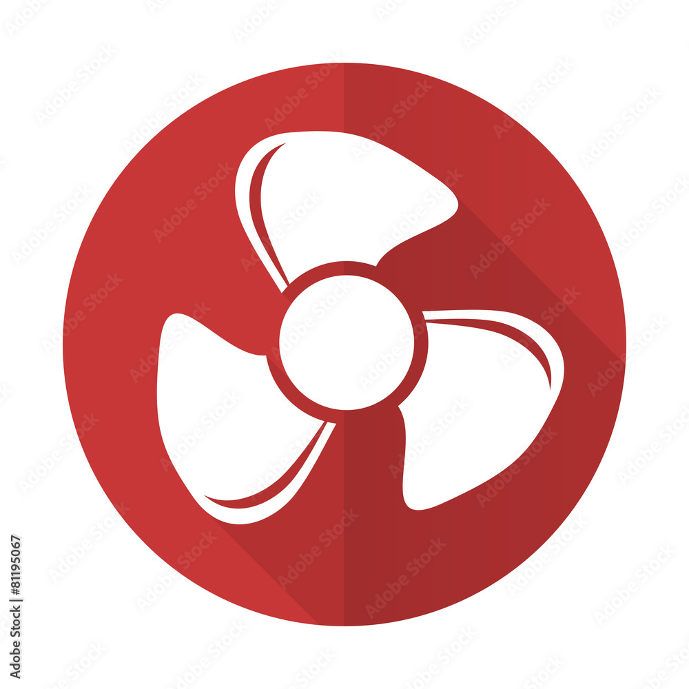 fan red flat icon fan red flat icon