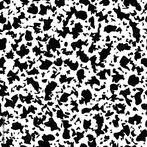 Endless black-and-white color spots.