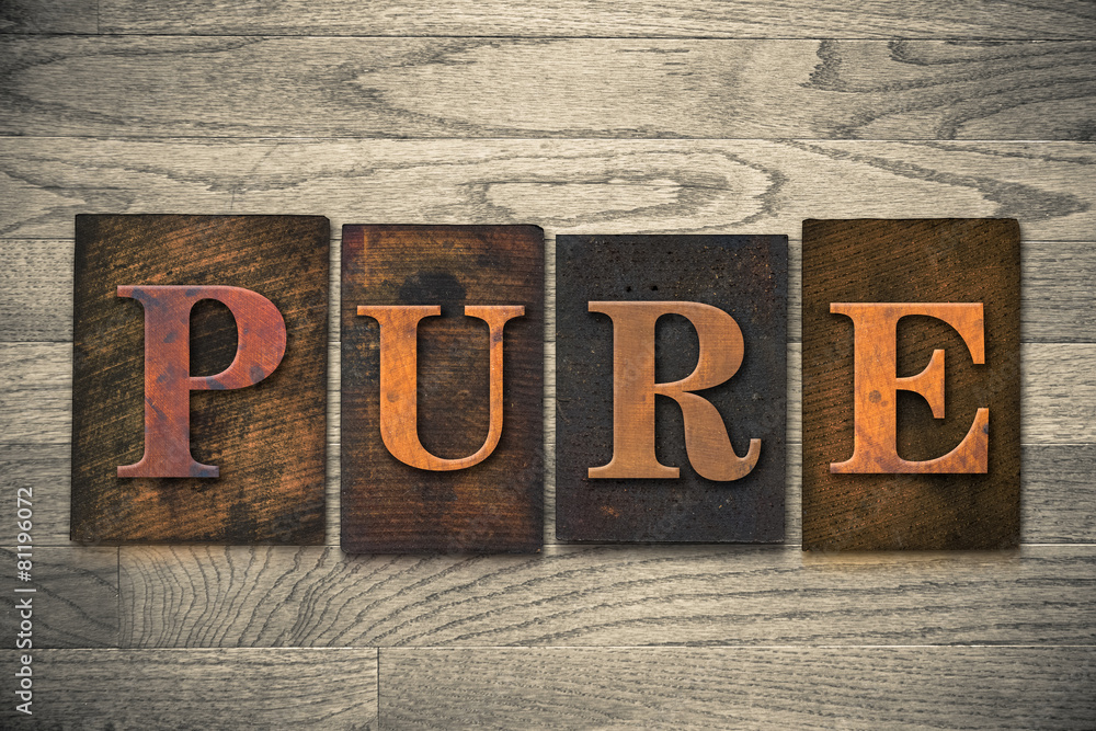 Naklejka premium Pure Wooden Letterpress Theme