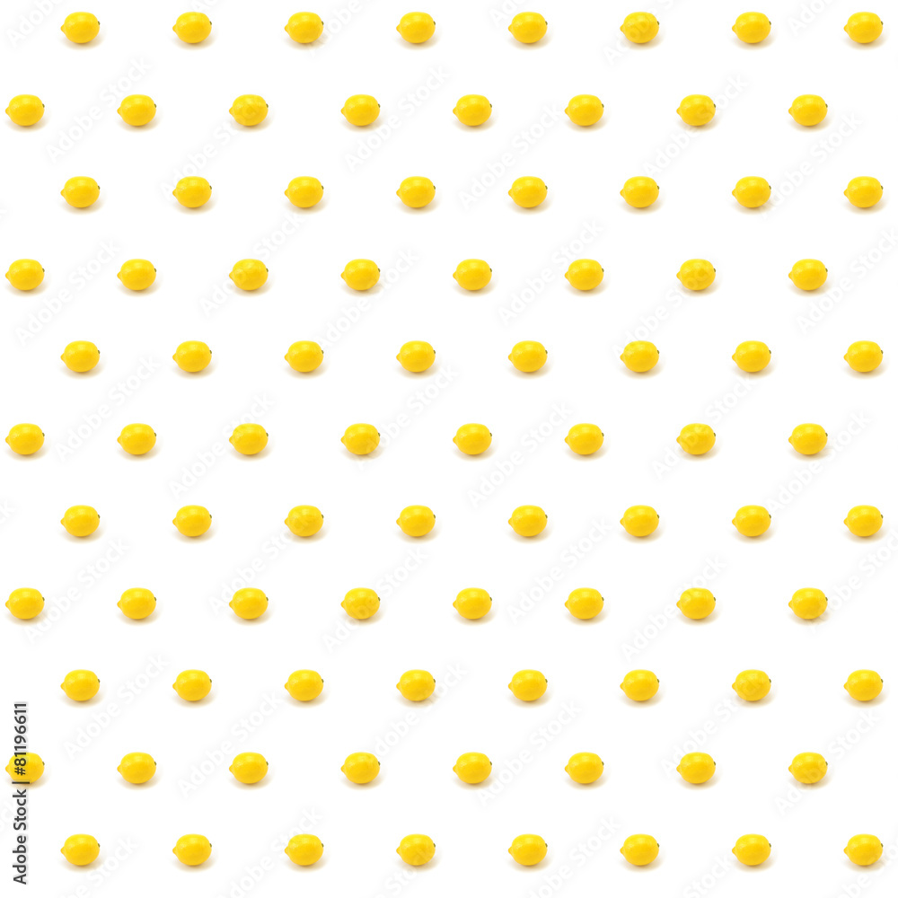 Lemon pattern with white backdrop Lemon pattern with white backdrop