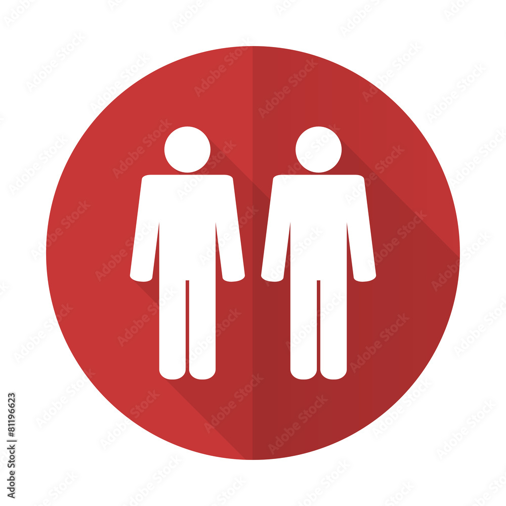 couple red flat icon people sign team symbol couple red flat icon people sign team symbol