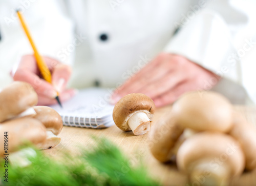 Chef Creating a Recipe