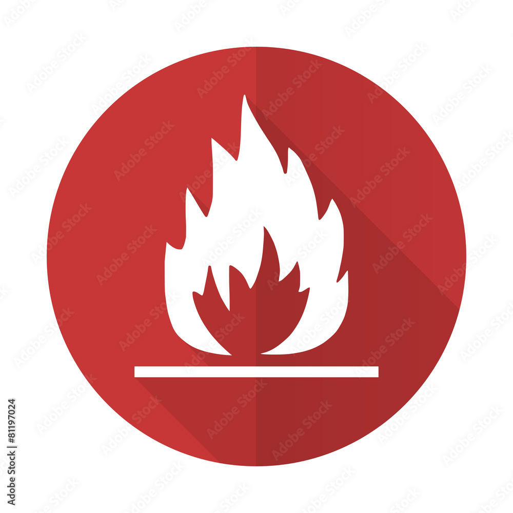 flame red flat icon flame red flat icon