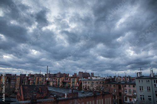 Dark sky over the city © George Dolgikh