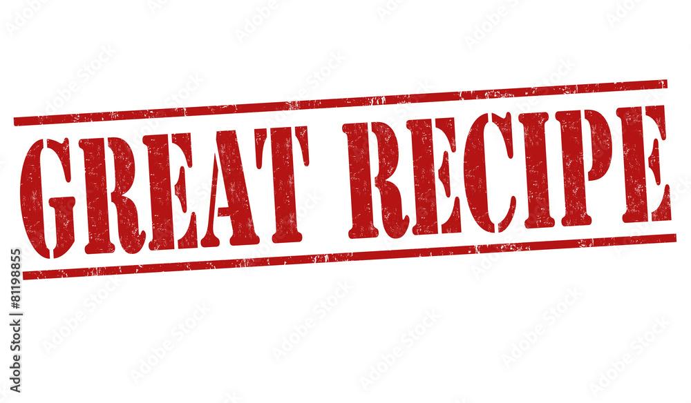 Great recipe stamp Great recipe stamp