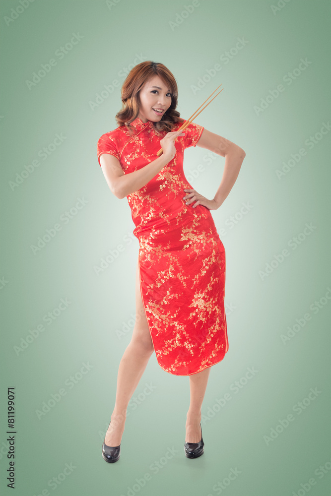 Chinese woman dress traditional cheongsam Chinese woman dress traditional cheongsam