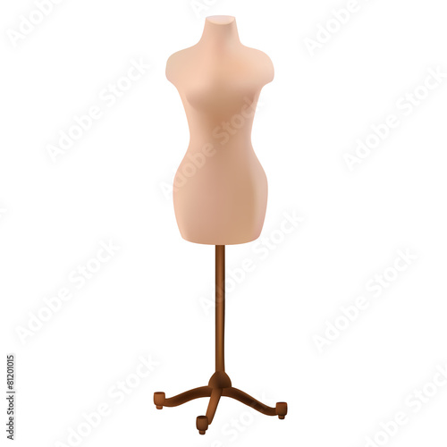 dummy mannequin. vector illustration. sew