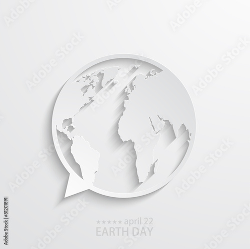 Vector modern april 22 earth day background.