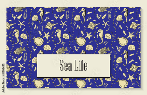 Template for menu, booklet or invitation