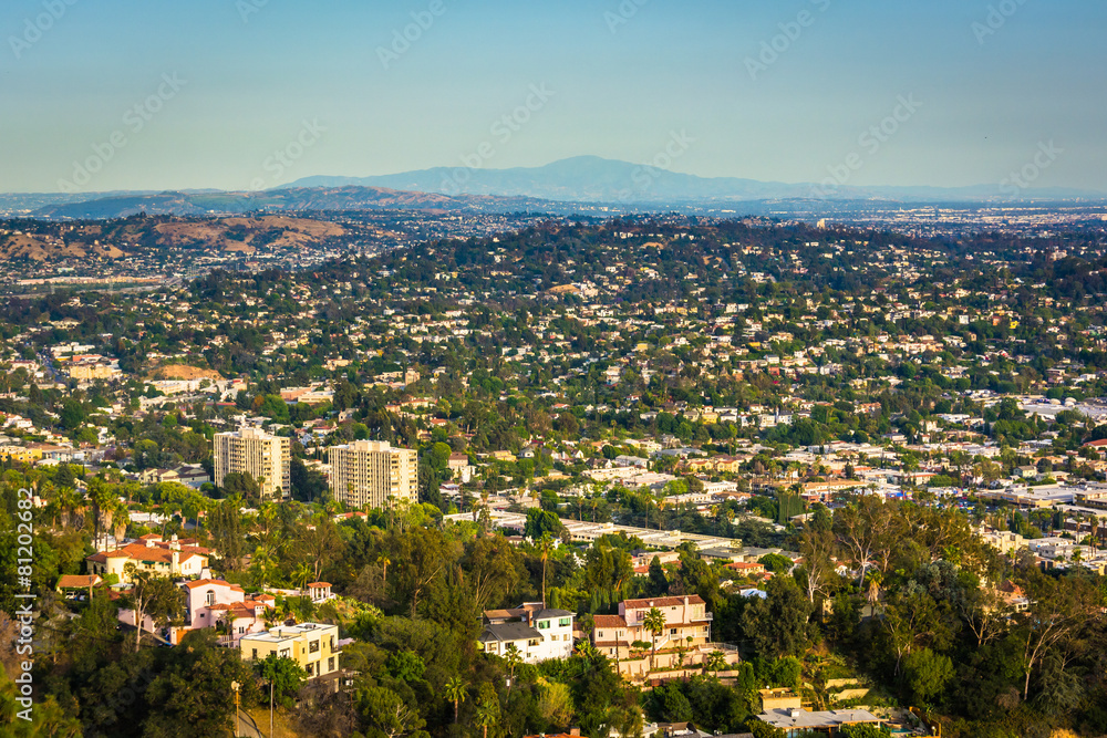 View of Northeast Los Angeles from Griffith Observatory, in Los