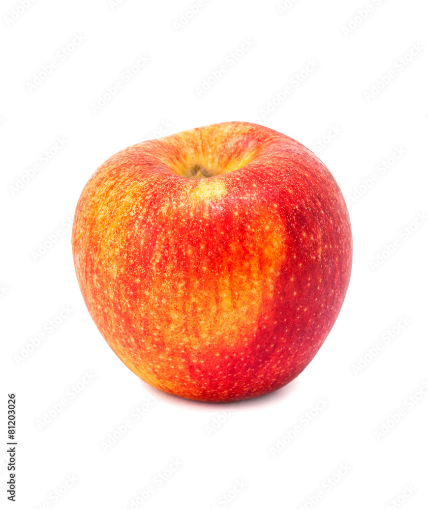 Apple red single isolated on white background Apple red single isolated on white background