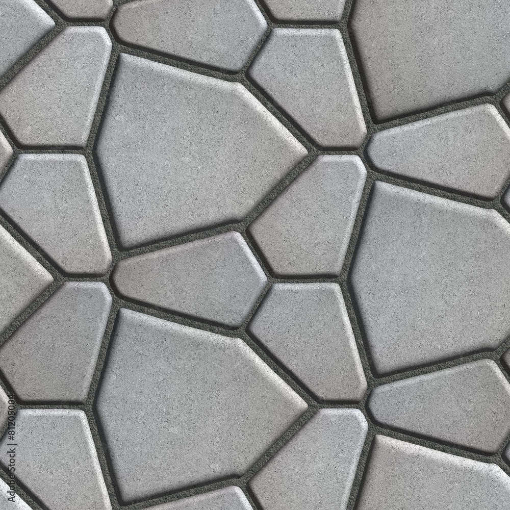 Brown Paving Slabs in the Form Polygons of Different Value. Brown Paving Slabs in the Form Polygons of Different Value.