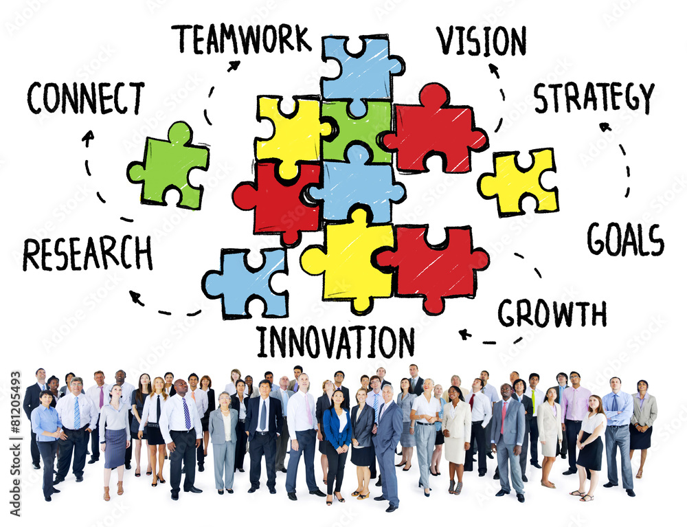 Teamwork Team Connection Strategy Partnership Support Concept Teamwork Team Connection Strategy Partnership Support Concept