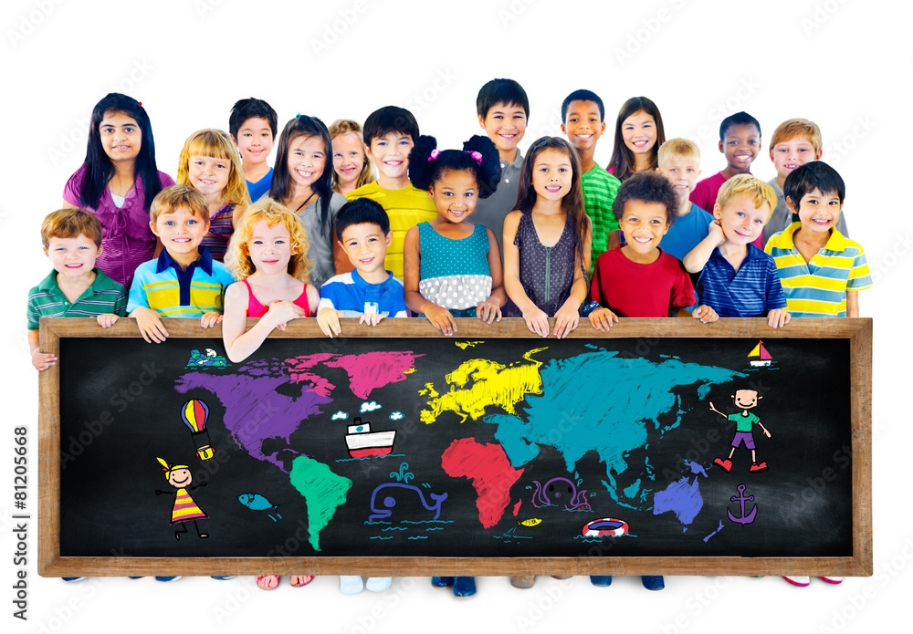 World Kids Journey Adventure Imagination Travel Concept World Kids Journey Adventure Imagination Travel Concept