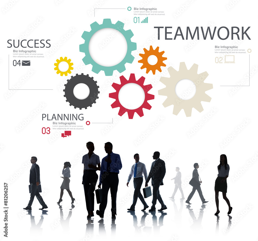 Teamwork Team Group Gear Partnership Cooperation Concept Teamwork Team Group Gear Partnership Cooperation Concept