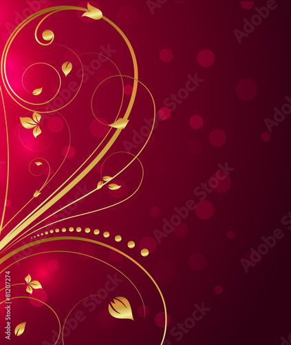Decorative Ornamental Flourish Background