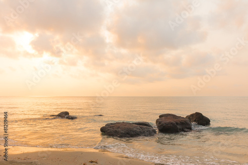 Morning sunrise over the sea