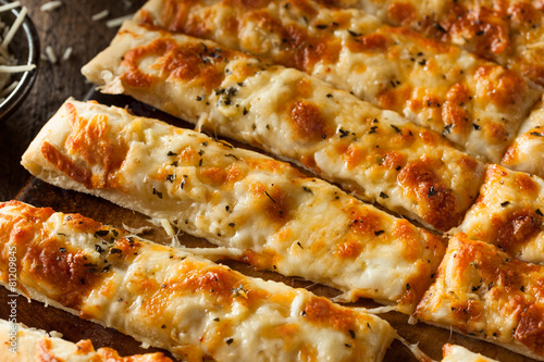 Wall Mural Homemade Cheesy Breadsticks with Marinara