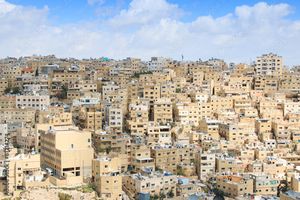 Panoramic view of Amman