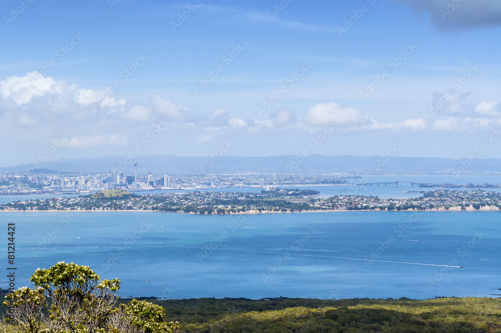 Auckland, New Zealand from Rangitoto Island