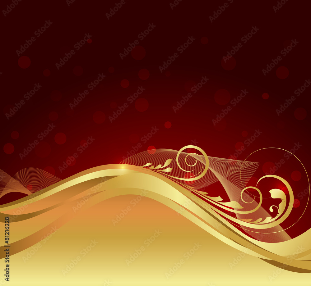 Golden Floral Sparkles Graphic Design Golden Floral Sparkles Graphic Design